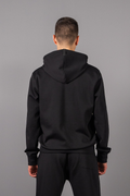 THE men's fit black hoodie - do we