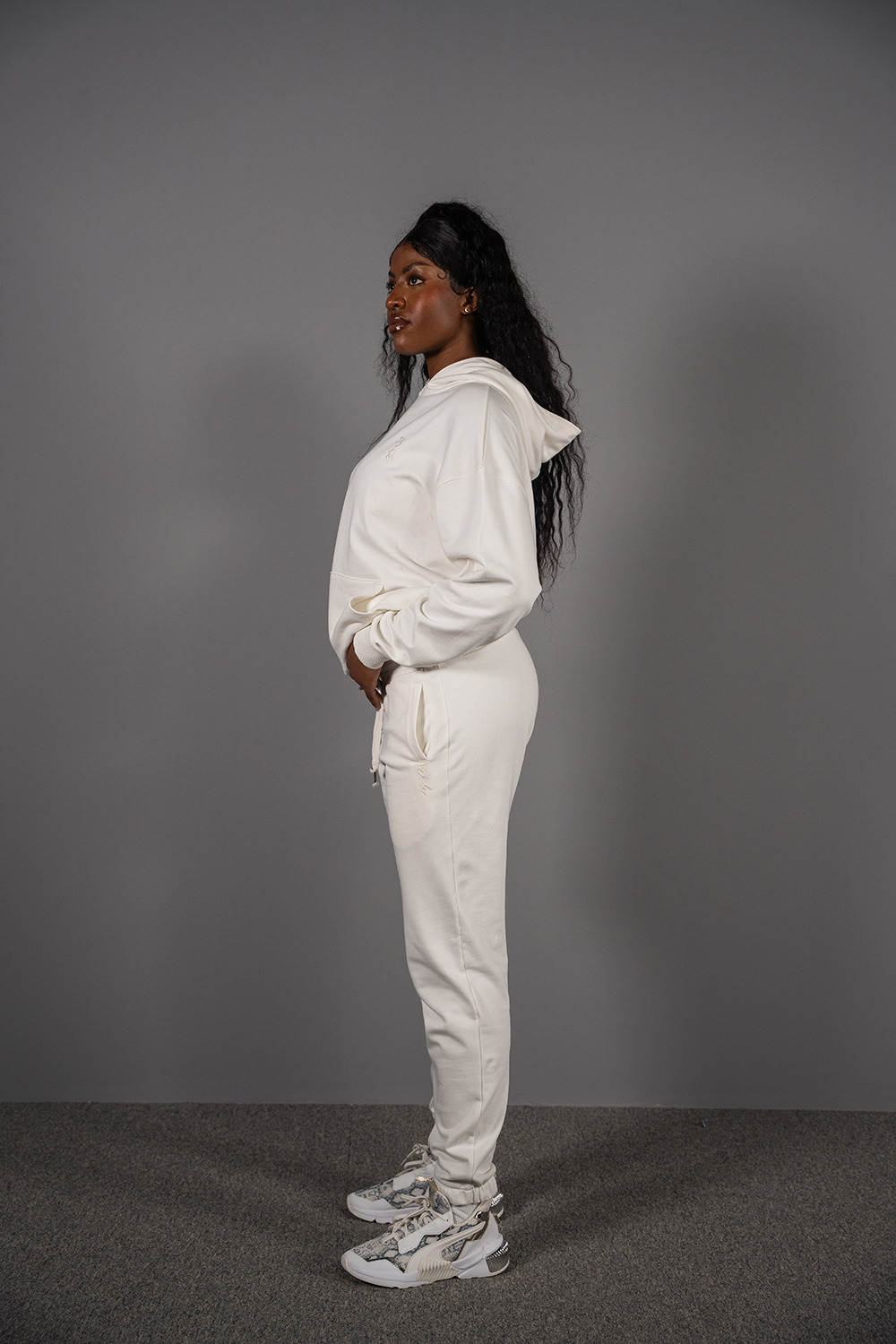 THE unisex loose off-white hoodie - do we